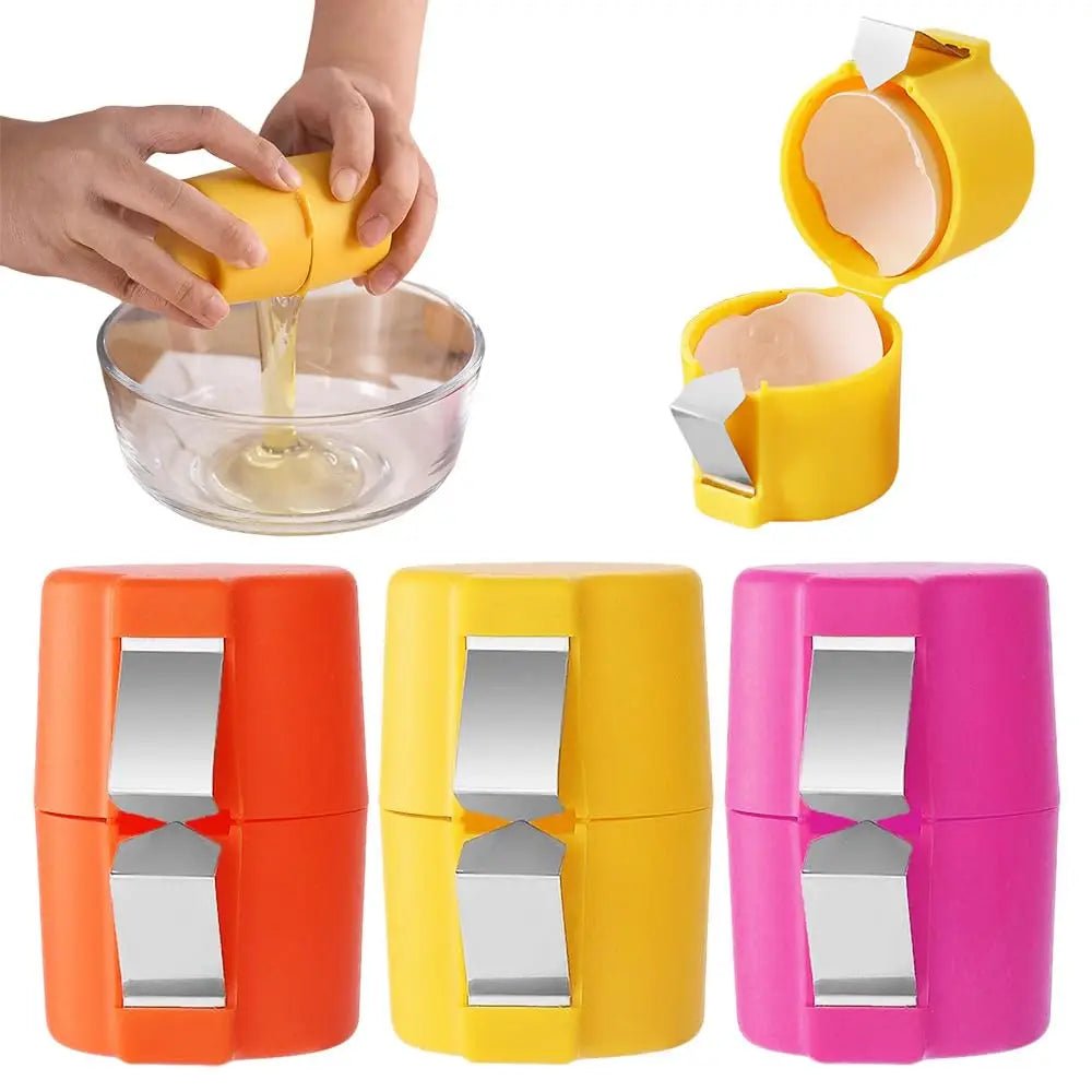 Egg Shell Opener | 3pcs Stainless Steel Egg Peeler | Egg Breaker for Kitchen - CheffyCorner