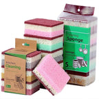 10PCS Kitchen Dishwashing Sponge | Multi - Functional High Density Clean Rub Pot - CheffyCorner