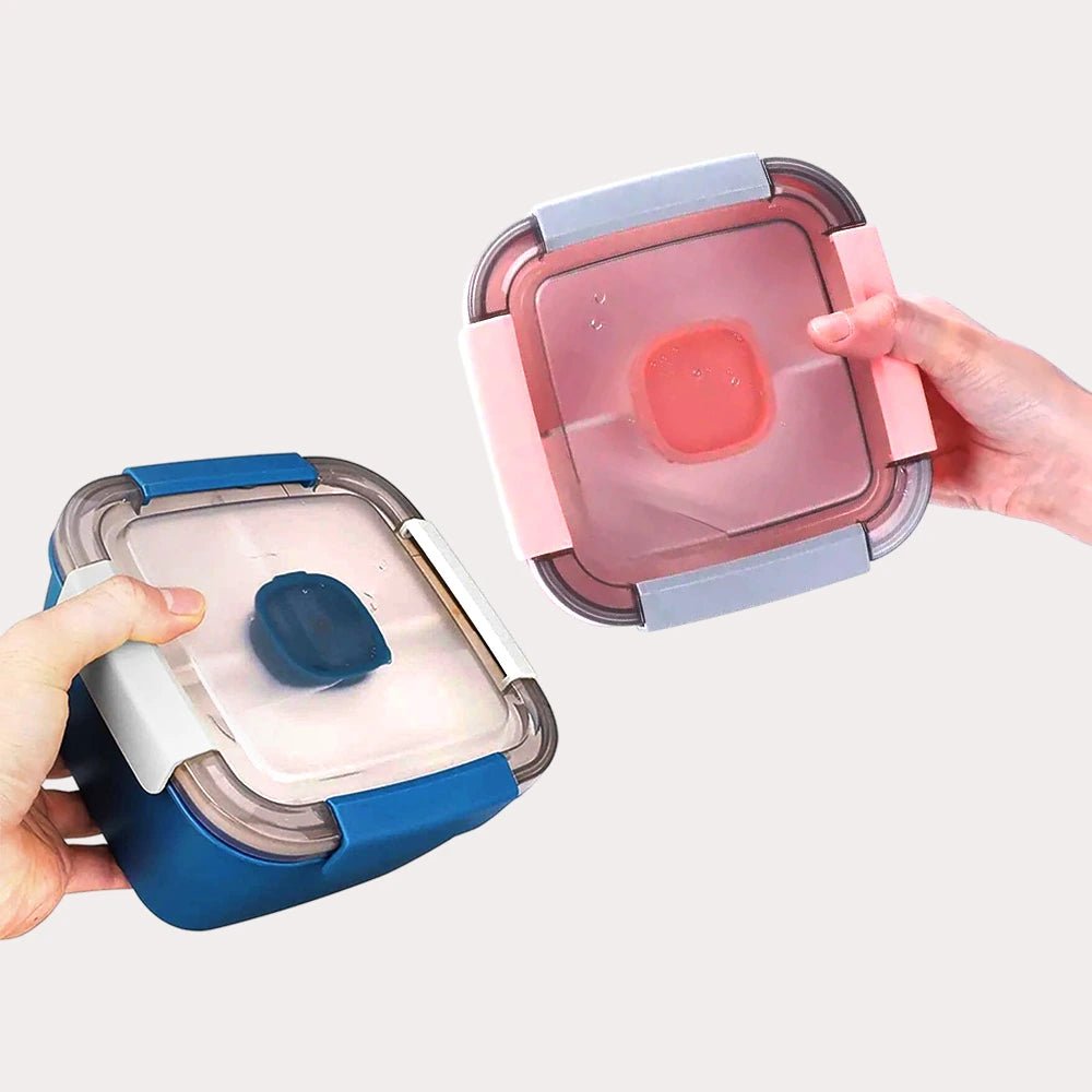 1100Ml/1500Ml Portable Lunch Box Container 2 Layer Grid Salad Bowl Bento Boxes Salad Bowls Lunch Box Lunch Container for Food - CheffyCorner