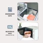 1100Ml/1500Ml Portable Lunch Box Container 2 Layer Grid Salad Bowl Bento Boxes Salad Bowls Lunch Box Lunch Container for Food - CheffyCorner