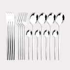 16Pcs Dinnerware Set Stainless Steel