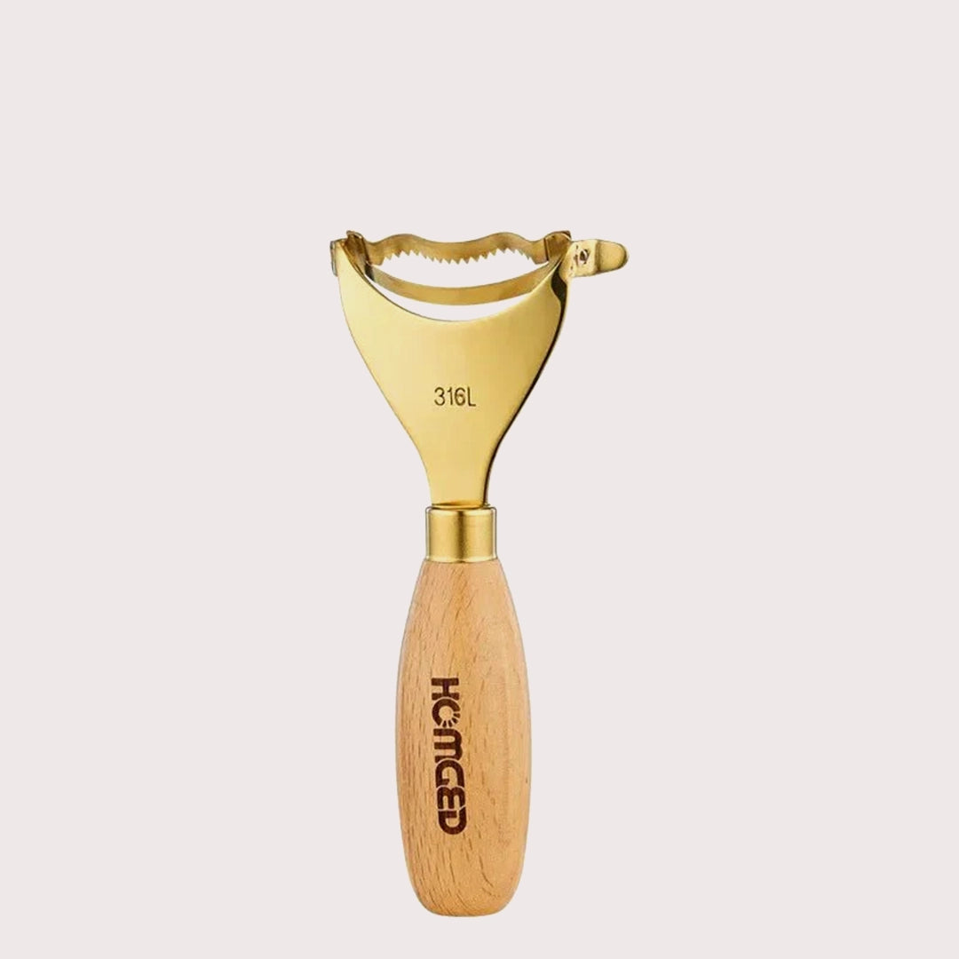 304 Stainless Steel Peeler Corn Kernel | Separator with Wooden Handle Potato Cucumber