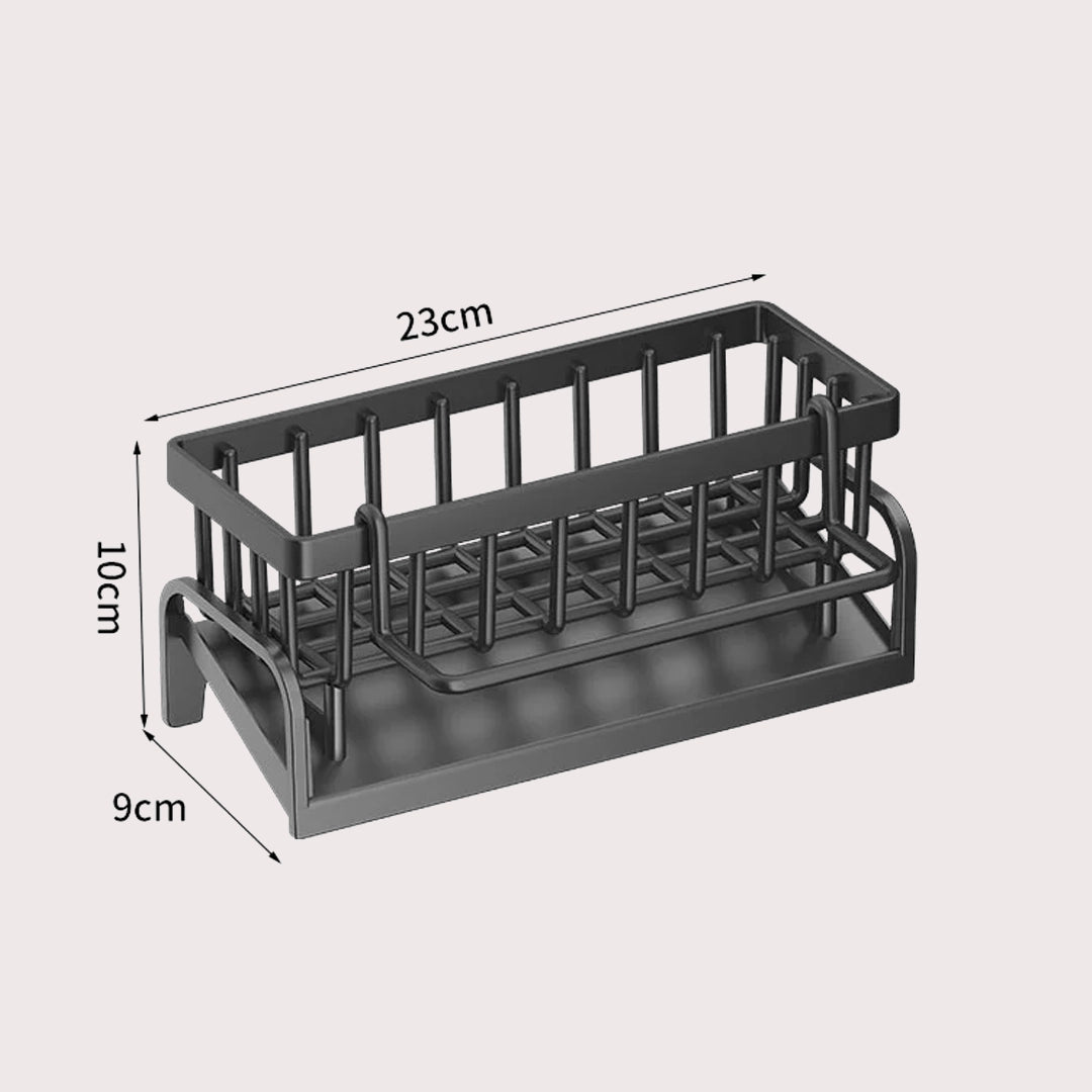 Kitchen Sink Organizer Caddy | Modern Dish Sponge & Soap Holder