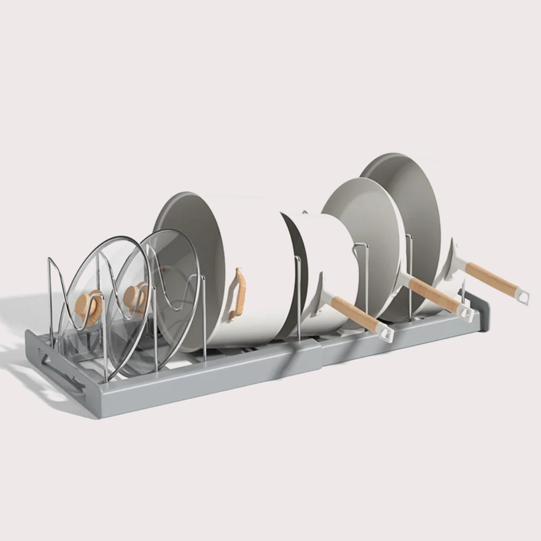 Kitchen Utensil Artifact Pot Storage Rack | Foldable Kitchen Utensil Storage Rack
