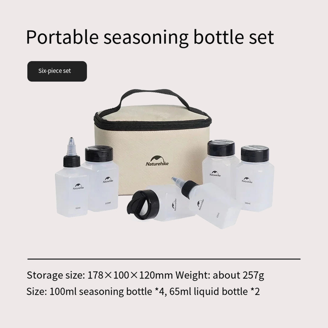 Seasoning Spice Storage Jars Set with Storage Bag