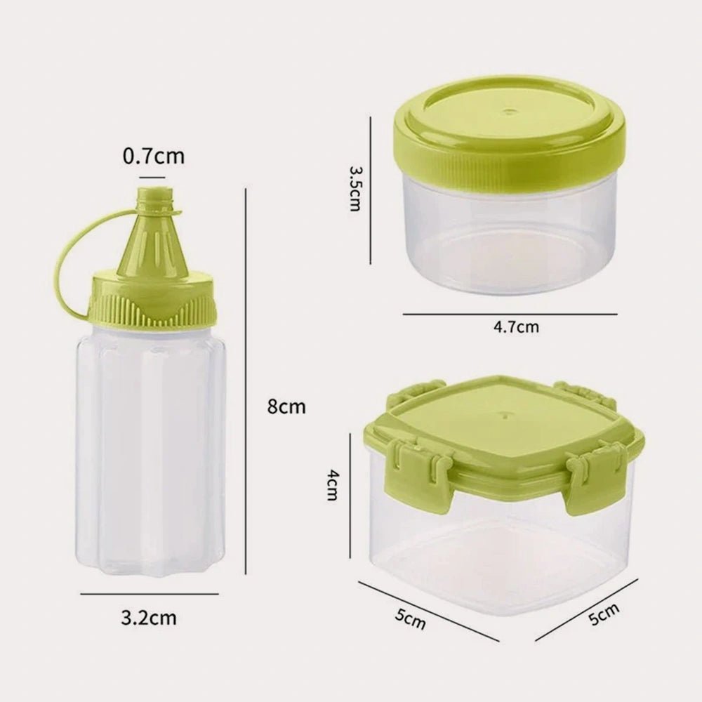 3 Pcs Mini Squeeze Bottle | Salad Dressing Containers | Barbecue Kitchen Tool - CheffyCorner