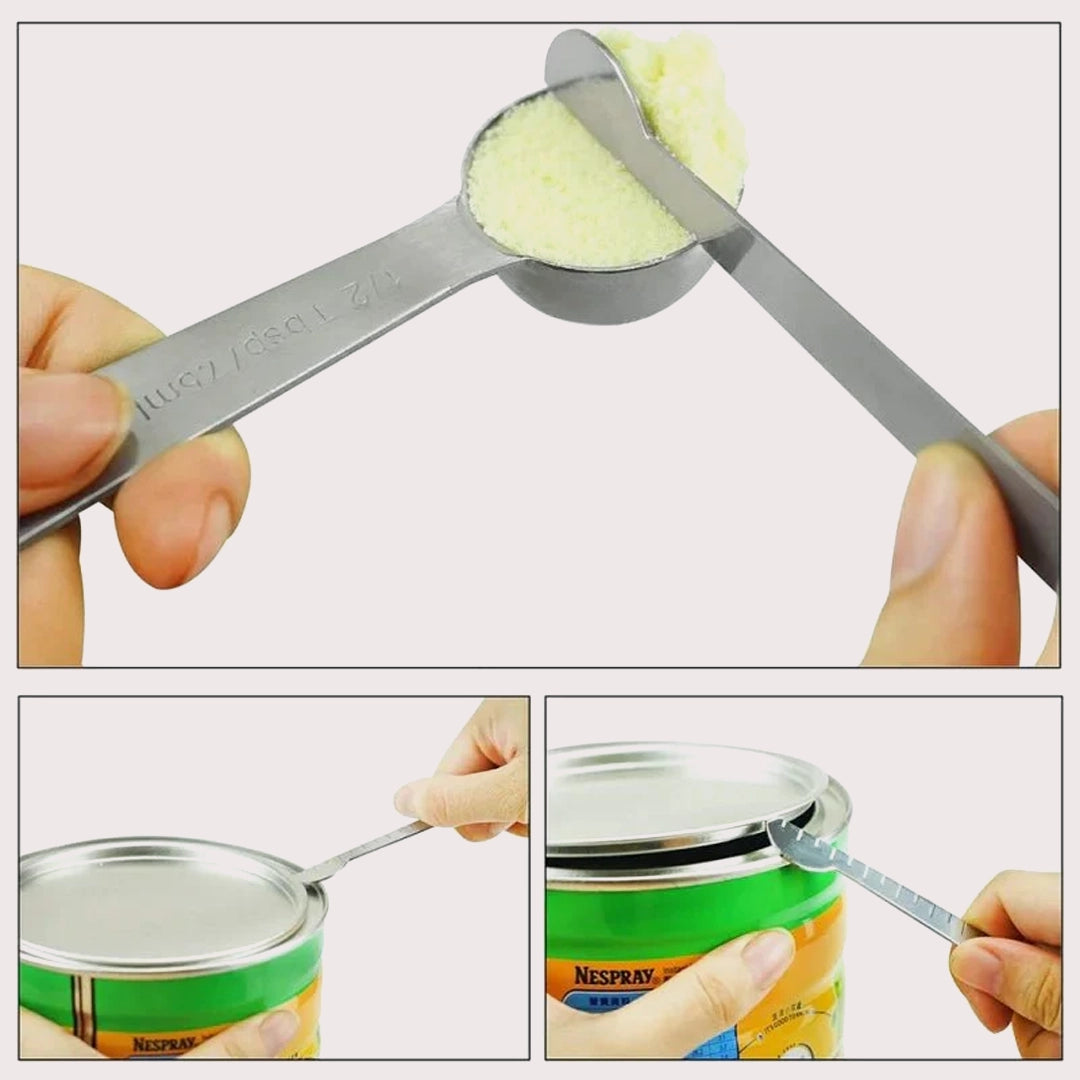 Food-Grade Stainless Steel Measuring Spoon | Coffee Powder Spice Measure Scoop