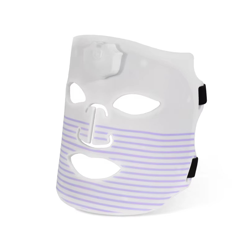Professional Led Light Therapy Facial Mask Black Led Red Light Therapy 7 Colors Silicon Red Light Therapy Face Mask