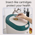 Rice Dispenser Kitchen Organizer | Storage Container Home Box Cereal Jar