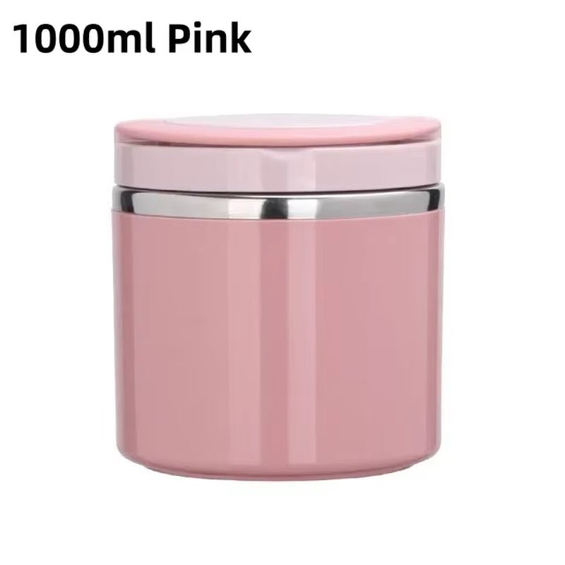 630/1000Ml Food Thermal Jar Insulated Soup Cup Thermos Containers Stainless Steel Lunch Box Thermo Keep Hot for School Children - CheffyCorner