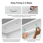 LED Closet Lights Motion Sensor Lamp Wireless Rechargeable Cabinet Night Light for Kitchen Bedroom Wardrobe Sensor Night Lamp