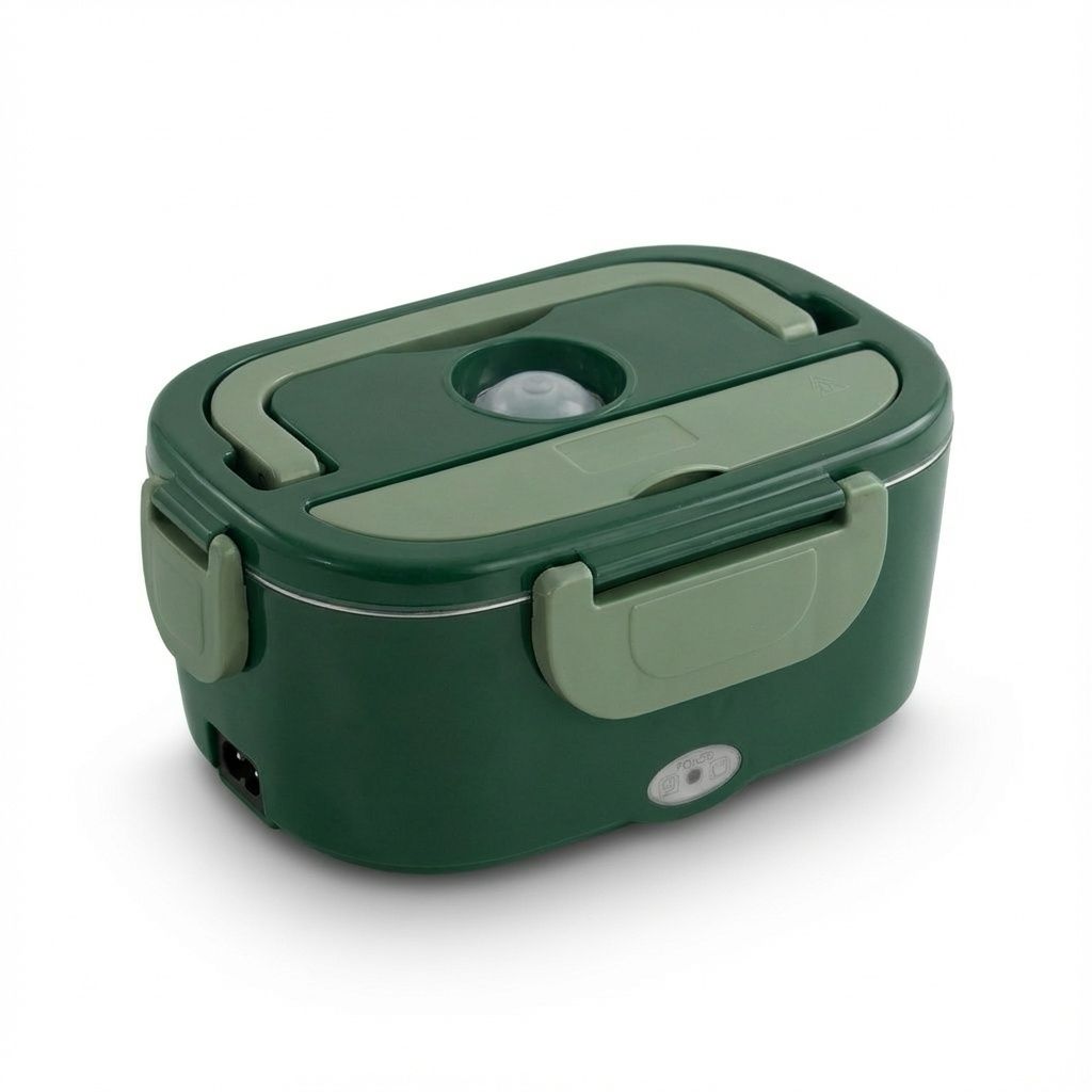 #1 Dual-Power Electric Lunch Box 1.5L — Home + Car Heated Warmer (Works Everywhere)