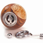 Salt and Pepper Mills, Solid Wood Pepper Grinders with Adjustable Coarseness by Ceramic Rotor, Kitchen Cooking Tools