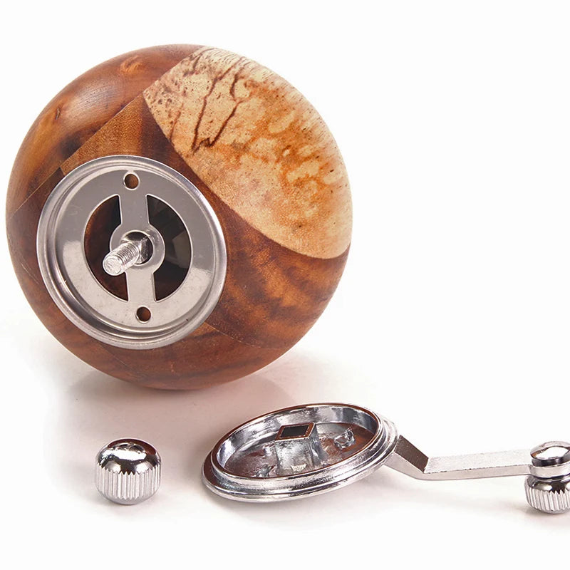 Salt and Pepper Mills, Solid Wood Pepper Grinders with Adjustable Coarseness by Ceramic Rotor, Kitchen Cooking Tools