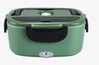 #1 AU Portable Electric Lunch Box 1.5L — Built-In AU Plug (No Adapter Needed) Olive Green