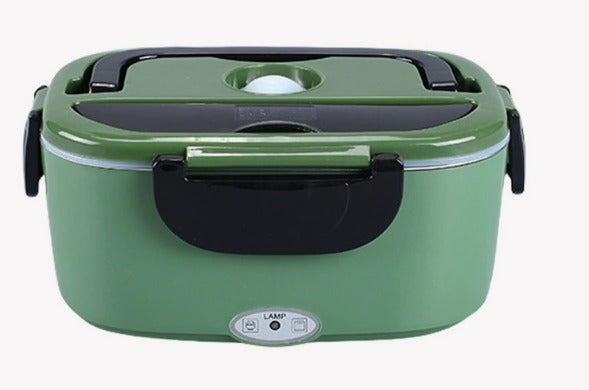 #1 AU Portable Electric Lunch Box 1.5L — Built-In AU Plug (No Adapter Needed) Olive Green