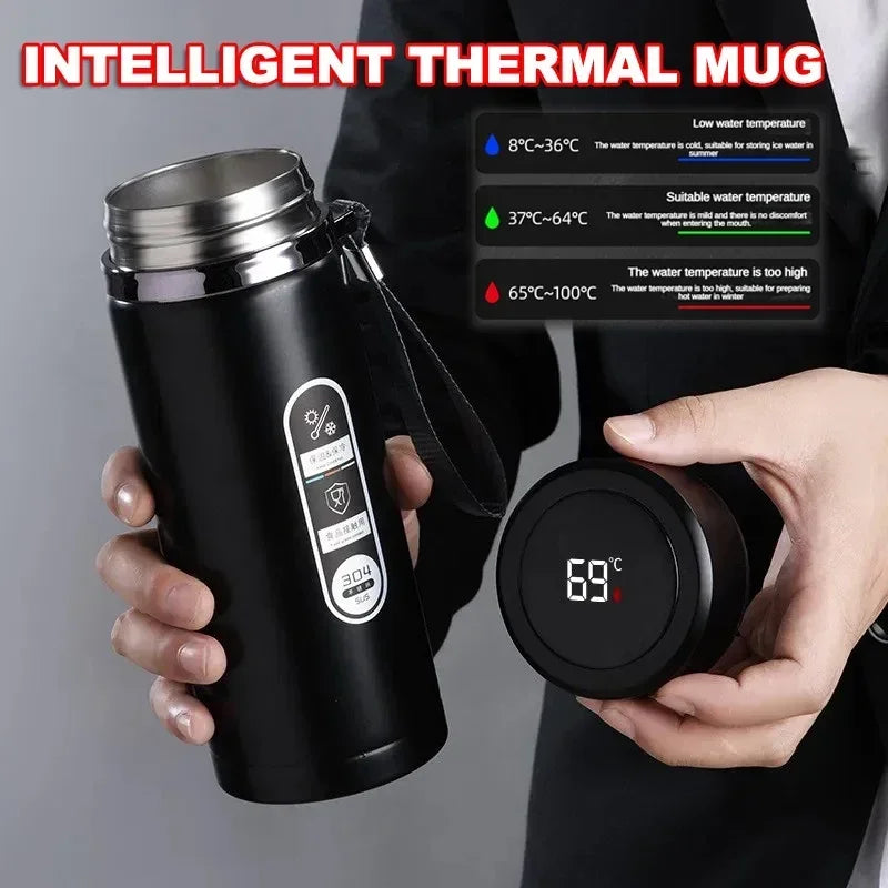 Portable tea infuser bottle with LED

