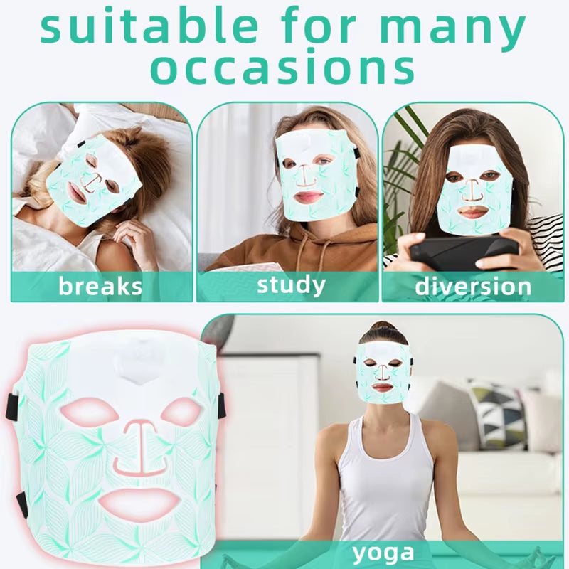 Red Light Therapy Face Mask 7‑Color LED