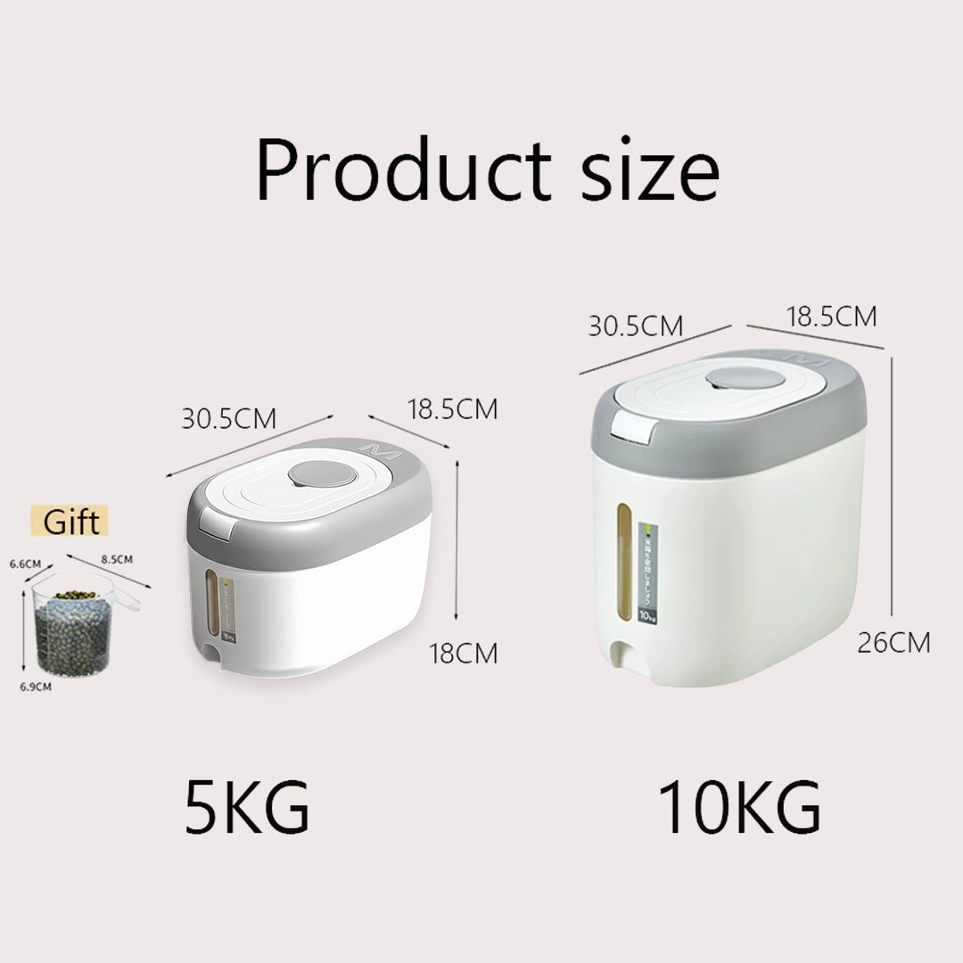 Rice Dispenser Kitchen Organizer | Storage Container Home Box Cereal Jar