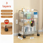 Compact Stackable Storage Rack - Mobile, Space - Saving for Kitchenware & Bedroom Clutter，Storage Function Vehicle