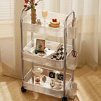 Compact Stackable Storage Rack - Mobile, Space - Saving for Kitchenware & Bedroom Clutter，Storage Function Vehicle