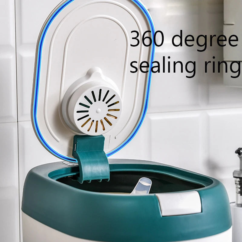 5KG/10KG Rice Dispenser Kitchen Organizer and Storage Container Home Box Cereal Jar Botes Cocina Almacenaje Alimentos