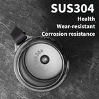Stainless steel coffee thermos with temp gauge

