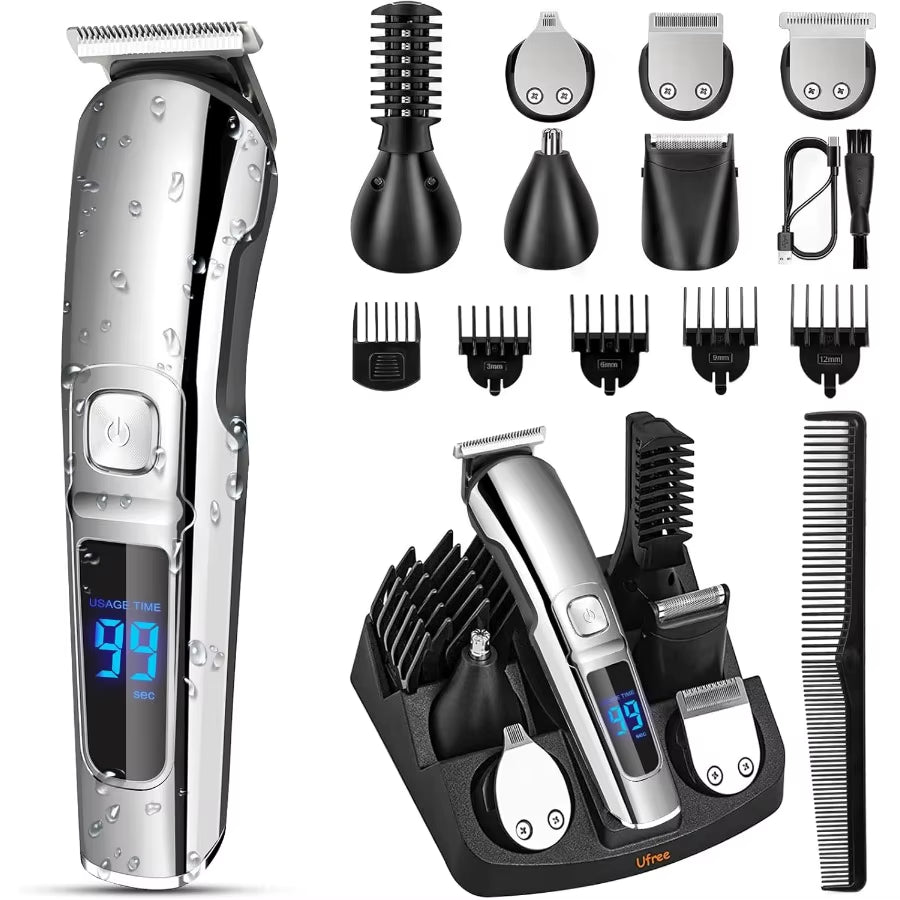 UFree 11-in-1 Men's Grooming Kit Waterproof LED