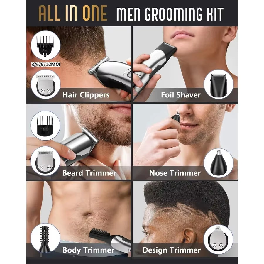 UFree Men’s Waterproof Hair & Beard Trimmer Kit