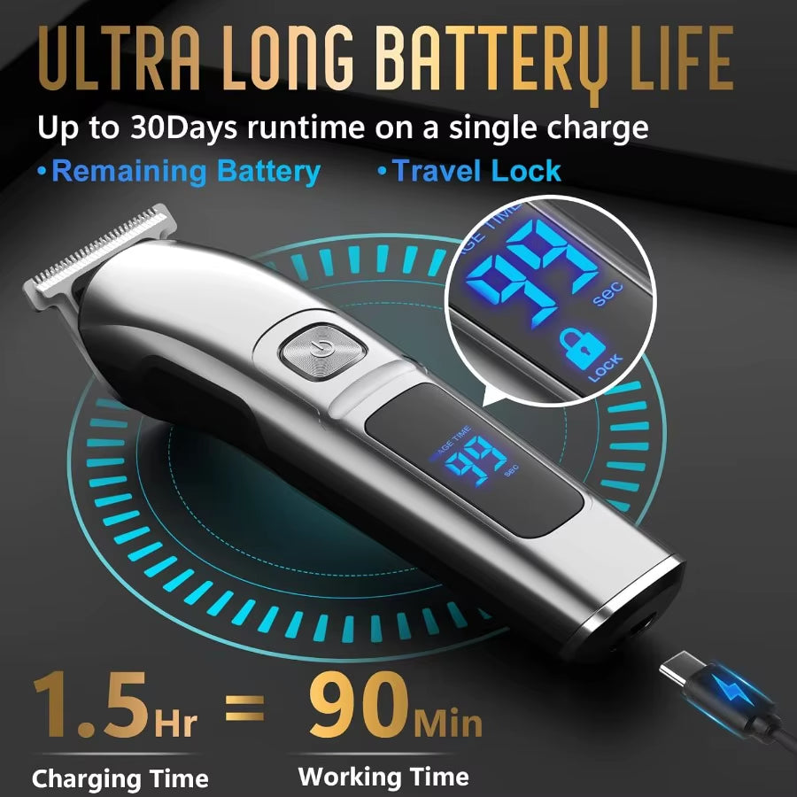UFree Waterproof Hair & Beard Trimmer Kit 11-in-1