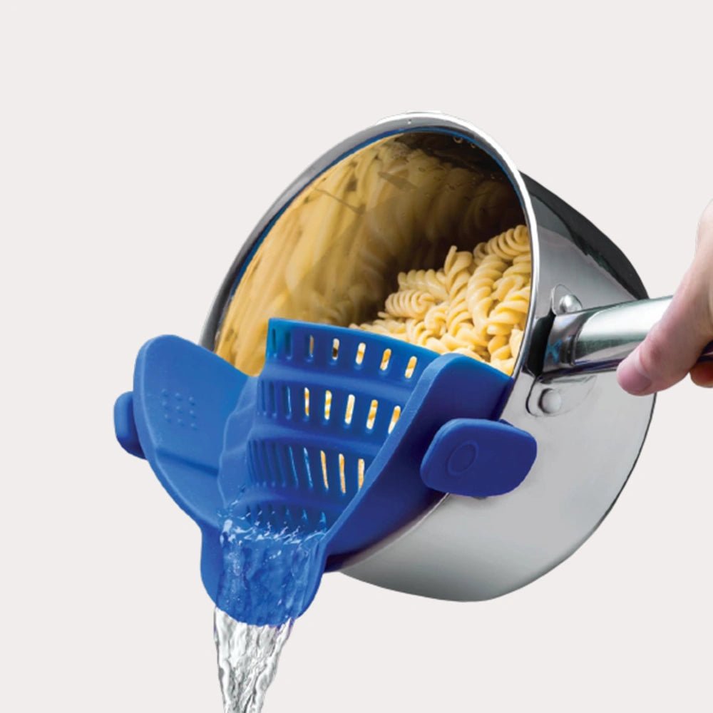 Adjustable Silicone Clip - On Strainer for Pots | Easy Draining & Spill - Free Cooking - CheffyCorner