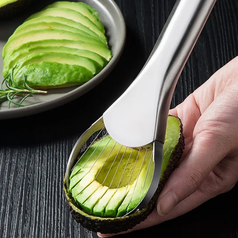Avocado Knife Gadget Stainless Steel Cutter Kitchen Gadgets Fruit Cutting Artifact All for Kitchen and Home Dragon Fruit Slices - CheffyCorner