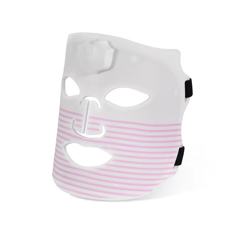 Professional Led Light Therapy Facial Mask Black Led Red Light Therapy 7 Colors Silicon Red Light Therapy Face Mask