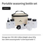 Camping Accessories Outdoor BBQ Picnic 6/8 Pieces Set Seasoning Spice Storage Jars Set with Storage Bag - CheffyCorner