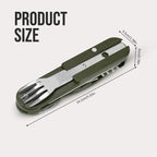 Camping Cutlery Knife | Fork Spoon Bottle Opener | Tableware Stainless Steel Pocket Cutlery - CheffyCorner