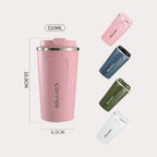 Coffee Mug Stainless Steel | Coffee Cup Temperature Display Vacuum Flask - CheffyCorner