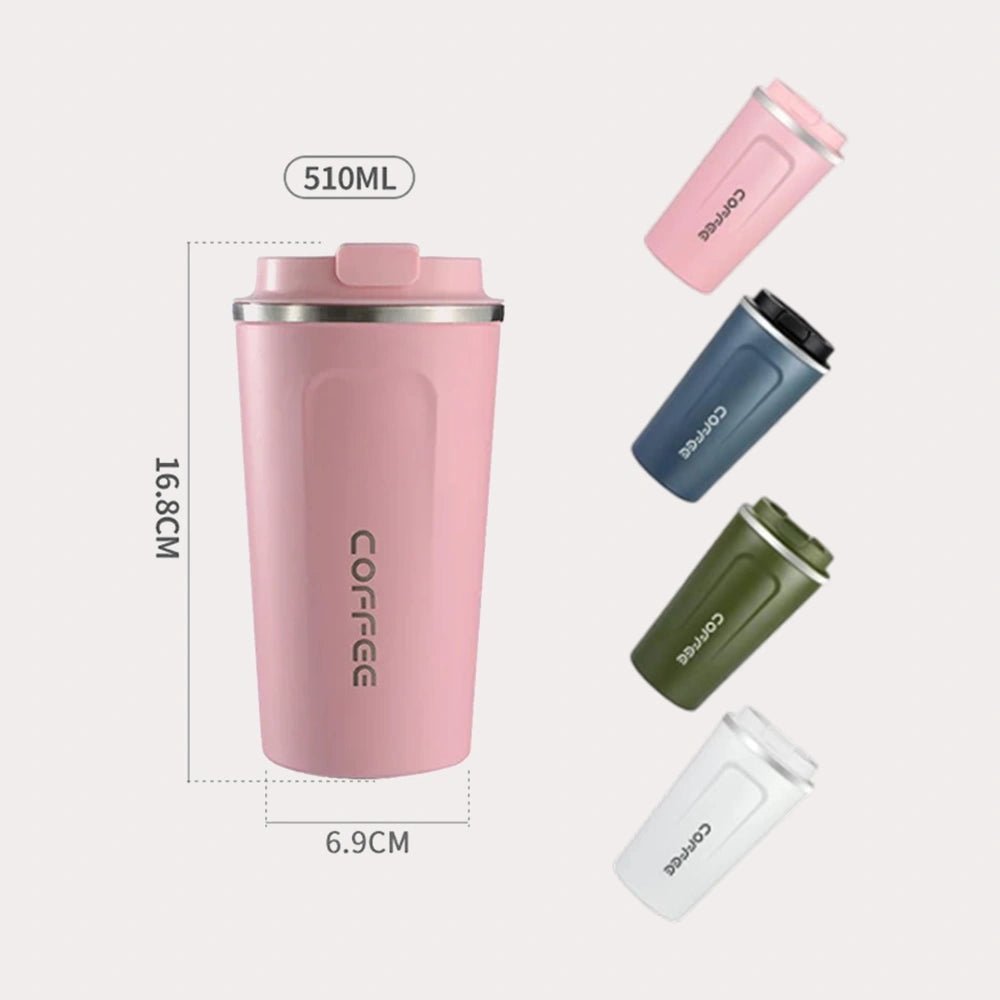 Coffee Mug Stainless Steel | Coffee Cup Temperature Display Vacuum Flask - CheffyCorner