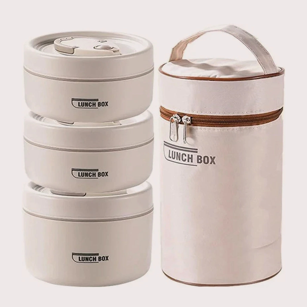 1400ml Portable Insulated Food Lunch Container Set | Thermal Lunch Box