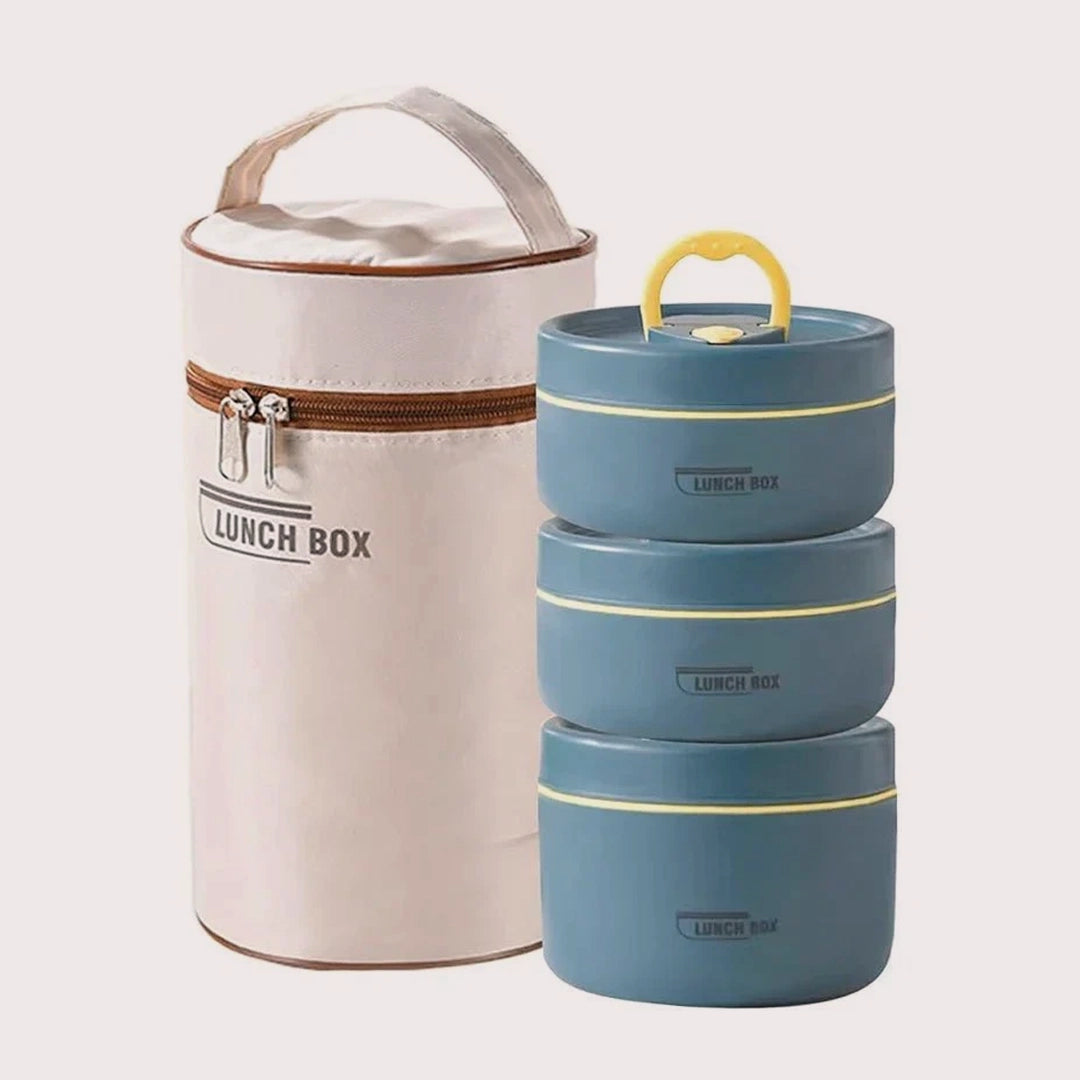 1400ml Portable Insulated Food Lunch Container Set | Thermal Lunch Box