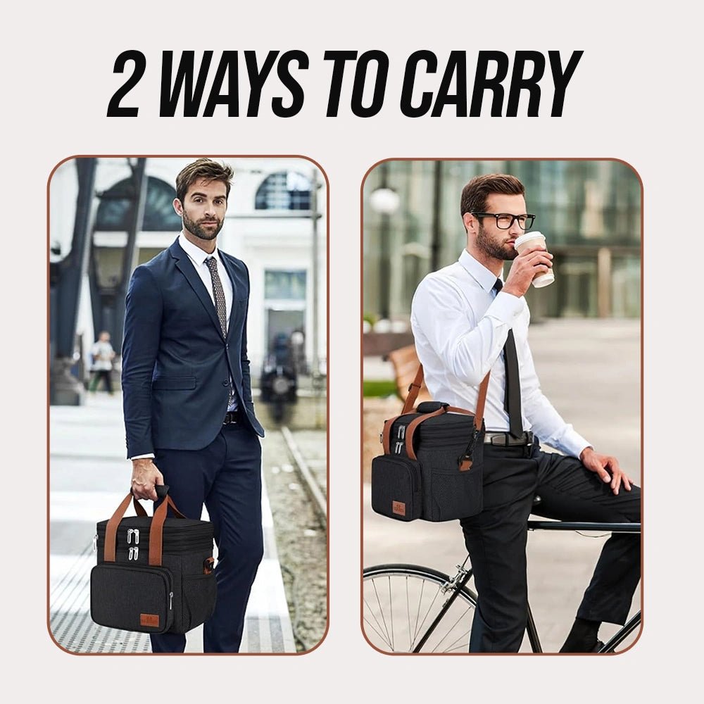 Double Layer Lunch Bag Large Capacity | Lunch Bags Leakproof for Men Women - CheffyCorner