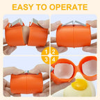Egg Shell Opener | 3pcs Stainless Steel Egg Peeler | Egg Breaker for Kitchen - CheffyCorner