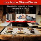 Electric Food Warming Tray | Keep Meals Hot | Adjustable Temperature - CheffyCorner