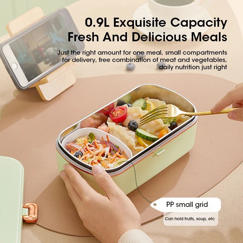Electric Hot Rice Box Food Heater Lunch Insulated Lunch Box Convenient Food Heating Waterless Heating Bento Box Office Dormitory - CheffyCorner