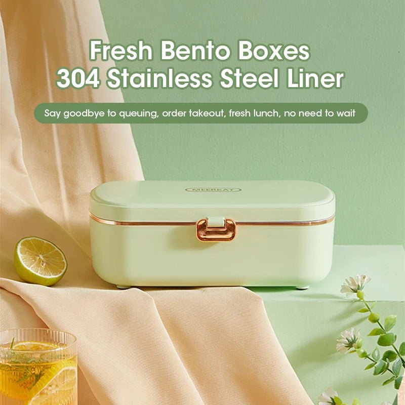 Electric Hot Rice Box Food Heater Lunch Insulated Lunch Box Convenient Food Heating Waterless Heating Bento Box Office Dormitory - CheffyCorner