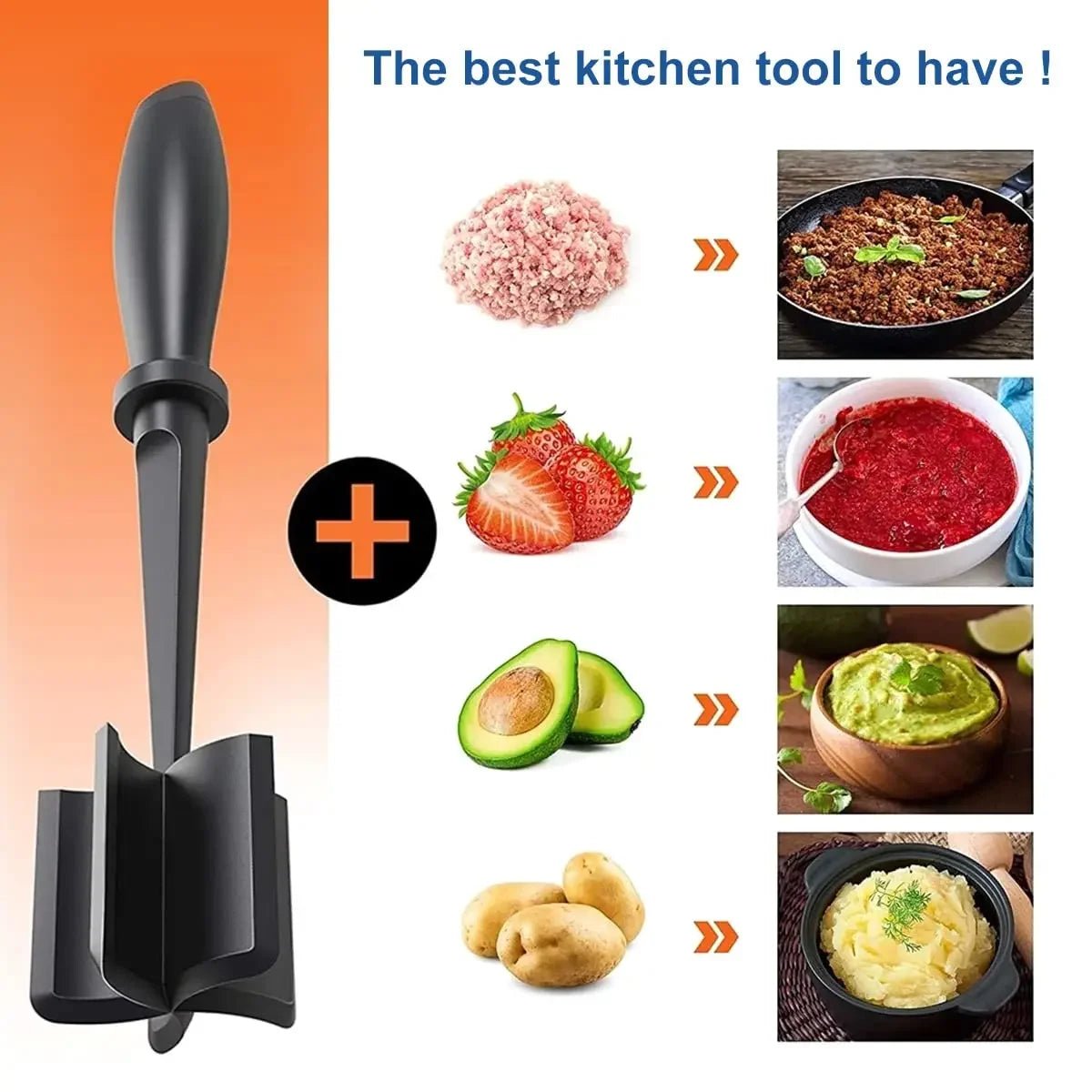 Ground Meat Chopper | Best Meat Chopper | Handheld Meat Chopper - CheffyCorner