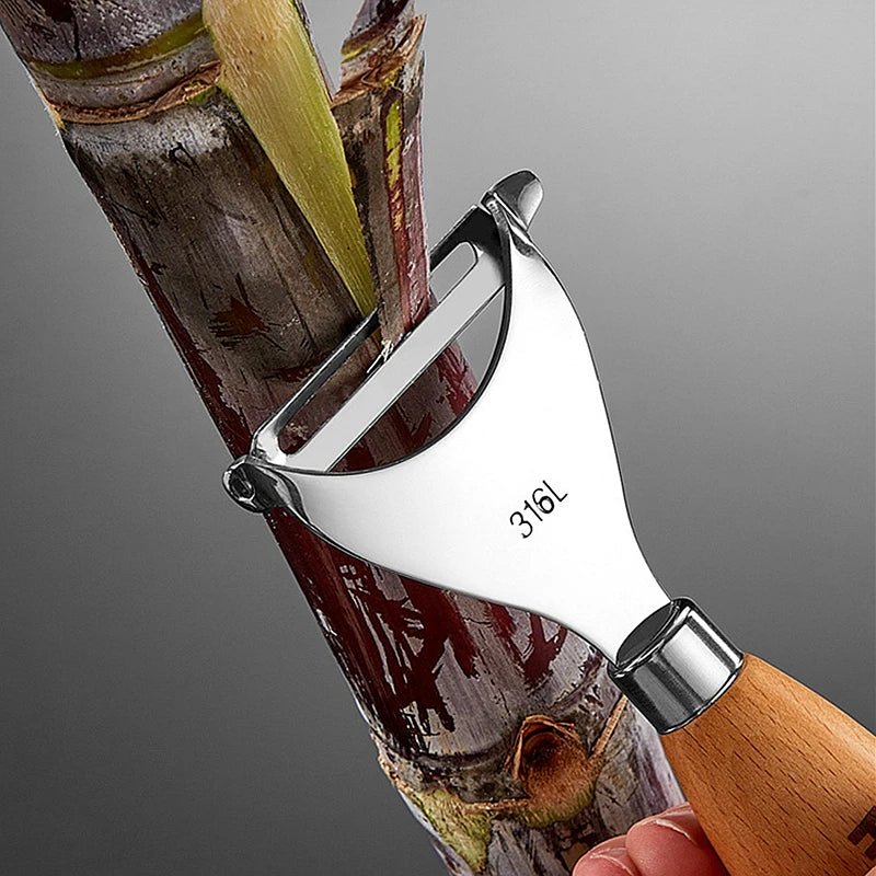 Kitchen 304 Stainless Steel Peeler Corn Kernel Separator with Wooden Handle Potato Cucumber Grater Home Life Helper Tools - CheffyCorner