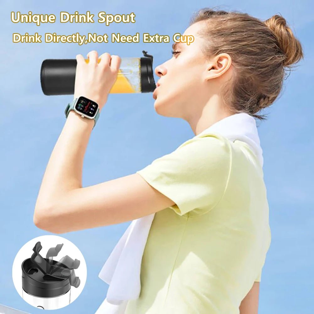 Mini Portable Blender Electric Fruit Juicer Smoothie Orange Fresh Juice Blender Multifunction Rechargeable Portable Juicer Mixer - CheffyCorner