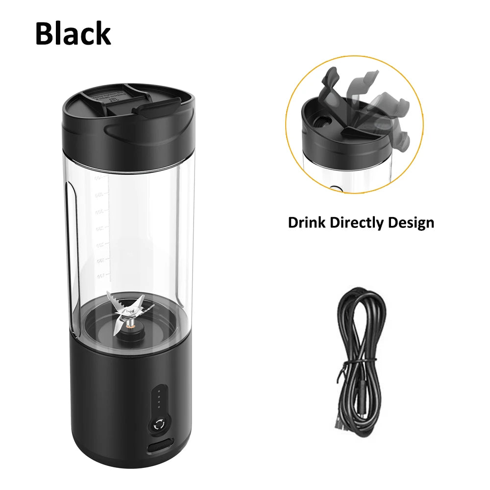 Mini Portable Blender Electric Fruit Juicer Smoothie Orange Fresh Juice Blender Multifunction Rechargeable Portable Juicer Mixer - CheffyCorner