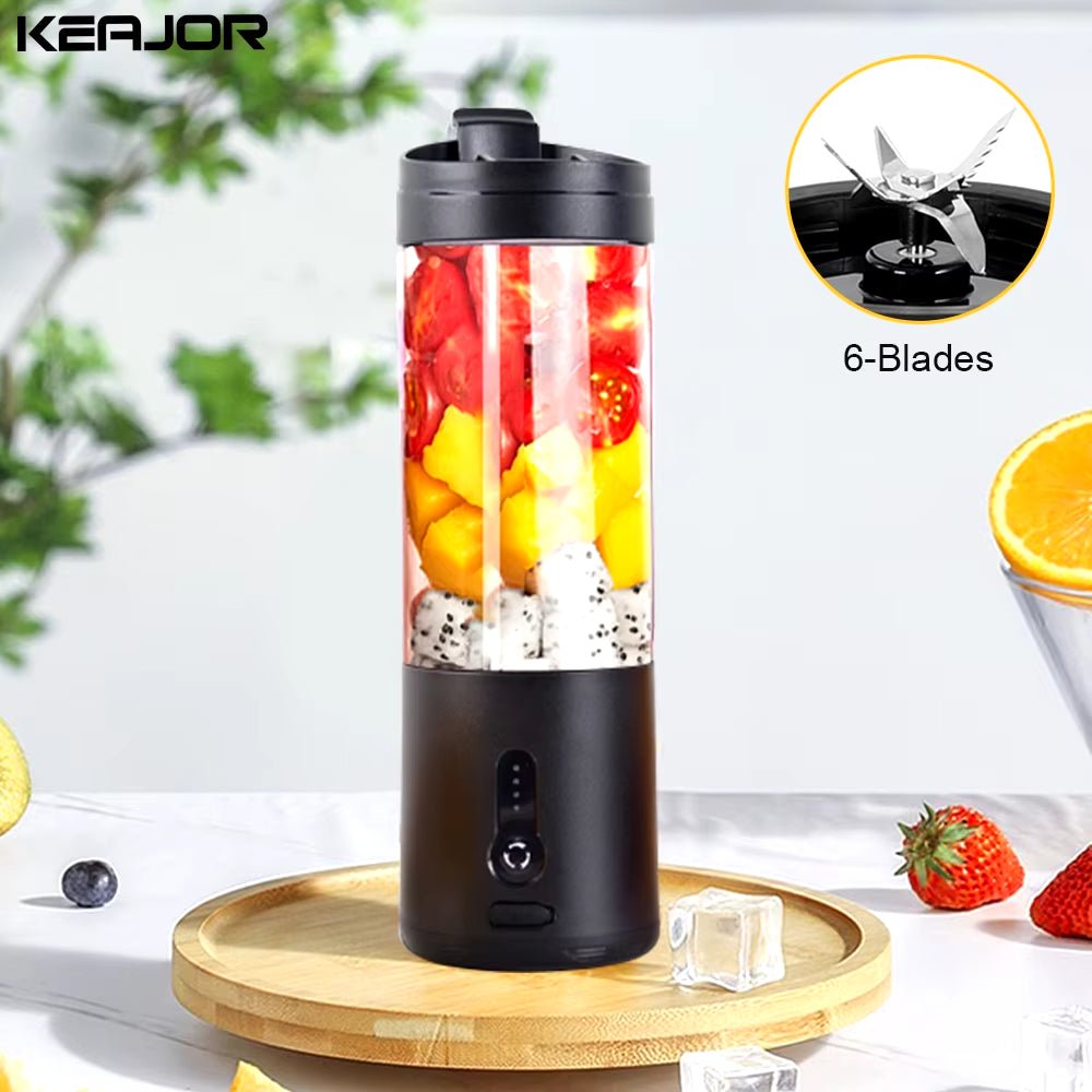 Mini Portable Blender Electric Fruit Juicer Smoothie Orange Fresh Juice Blender Multifunction Rechargeable Portable Juicer Mixer - CheffyCorner