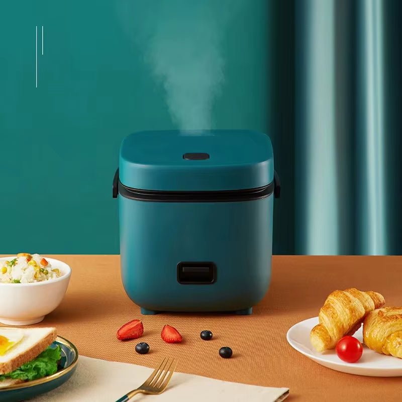 Mini Rice Cooker Automatic Household Kitchen Electric Cooking Machine 1 - 2 People Food Warmer Steamer 1.2L Small Rice Cooker - CheffyCorner